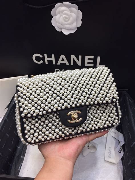 chanel pearl mini flap bag|mini flap bag chanel 2021.